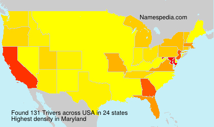 Surname Trivers in USA Surname Trivers in USA