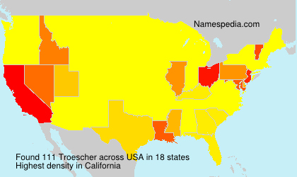 Surname Troescher in USA Surname Troescher in USA
