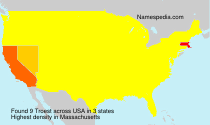 Surname Troest in USA Surname Troest in USA