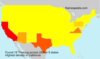 Surname Troeung in USA Surname Troeung in USA