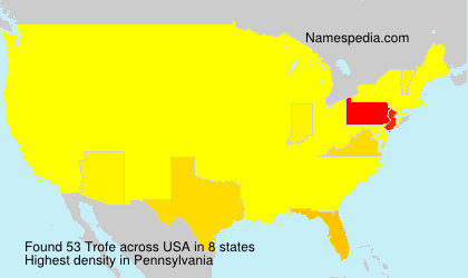 Surname Trofe in USA Surname Trofe in USA