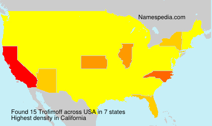 Surname Trofimoff in USA