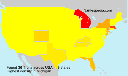 Surname Trolla in USA Surname Trolla in USA