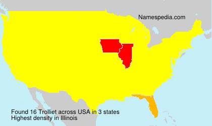 Surname Trolliet in USA Surname Trolliet in USA