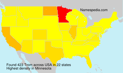 Surname Trom in USA Surname Trom in USA