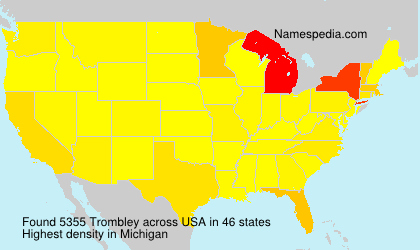 Surname Trombley in USA Surname Trombley in USA