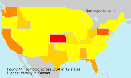 Surname Trombold in USA Surname Trombold in USA