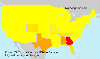 Surname Troncalli in USA Surname Troncalli in USA
