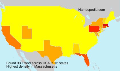 Surname Trond in USA Surname Trond in USA