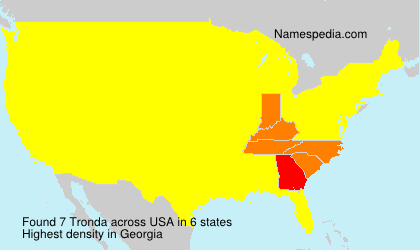 Surname Tronda in USA