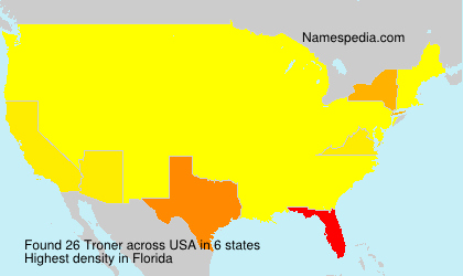 Surname Troner in USA Surname Troner in USA