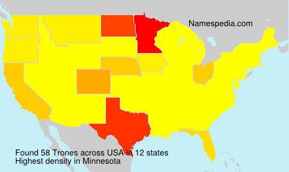 Surname Trones in USA Surname Trones in USA