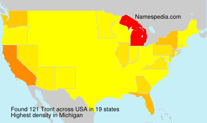 Surname Tront in USA Surname Tront in USA