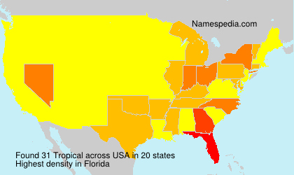 Surname Tropical in USA Surname Tropical in USA