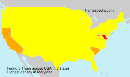 Surname Trosh in USA Surname Trosh in USA