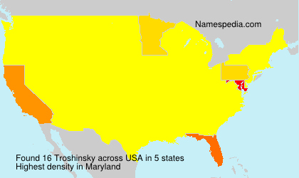 Surname Troshinsky in USA Surname Troshinsky in USA