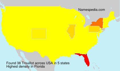 Surname Trouillot in USA Surname Trouillot in USA