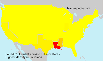Surname Troulliet in USA Surname Troulliet in USA
