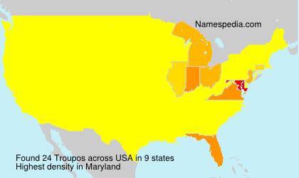 Surname Troupos in USA Surname Troupos in USA