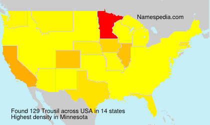 Surname Trousil in USA Surname Trousil in USA