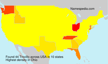 Surname Trovillo in USA Surname Trovillo in USA