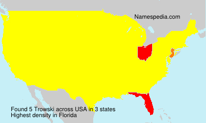Surname Trowski in USA Surname Trowski in USA