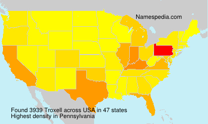 Surname Troxell in USA Surname Troxell in USA