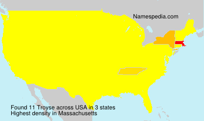Surname Troyse in USA Surname Troyse in USA