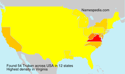 Surname Truban in USA Surname Truban in USA