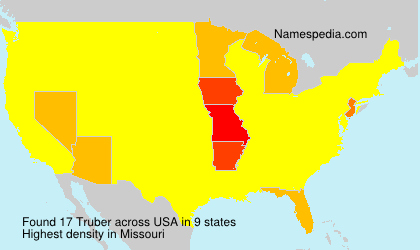 Surname Truber in USA Surname Truber in USA