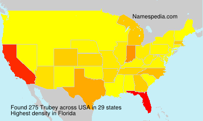 Surname Trubey in USA Surname Trubey in USA