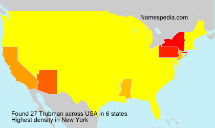 Surname Trubman in USA Surname Trubman in USA