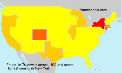 Surname Trubowitz in USA Surname Trubowitz in USA