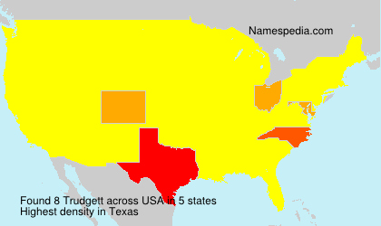 Surname Trudgett in USA Surname Trudgett in USA
