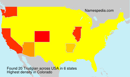 Surname Trudgian in USA Surname Trudgian in USA