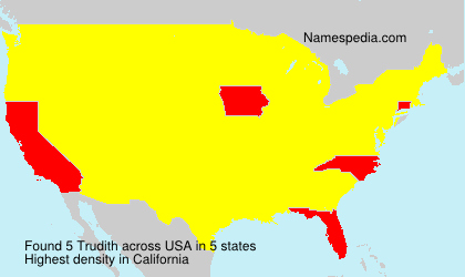 Surname Trudith in USA Surname Trudith in USA