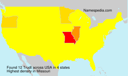 Surname Trudt in USA Surname Trudt in USA