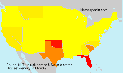 Surname Trueluck in USA Surname Trueluck in USA