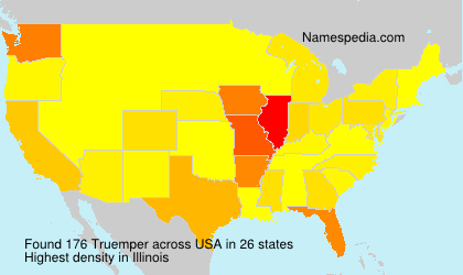 Surname Truemper in USA Surname Truemper in USA