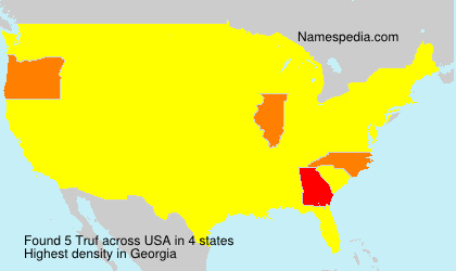 Surname Truf in USA Surname Truf in USA