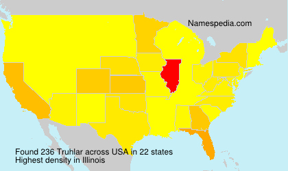 Surname Truhlar in USA