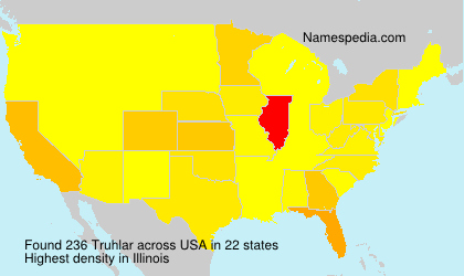 Surname Truhlar in USA Surname Truhlar in USA