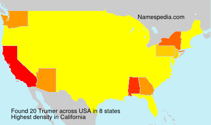 Surname Trumer in USA Surname Trumer in USA