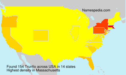 Surname Trunfio in USA