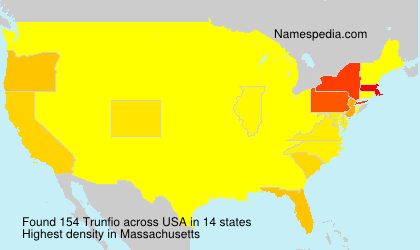 Surname Trunfio in USA Surname Trunfio in USA