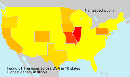 Surname Truninger in USA Surname Truninger in USA