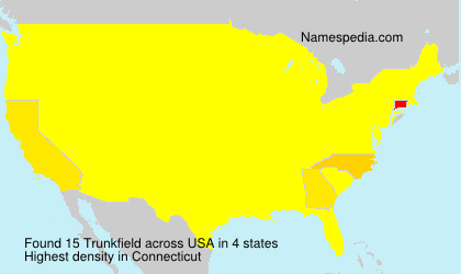 Surname Trunkfield in USA Surname Trunkfield in USA
