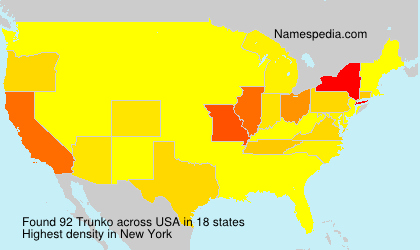 Surname Trunko in USA Surname Trunko in USA