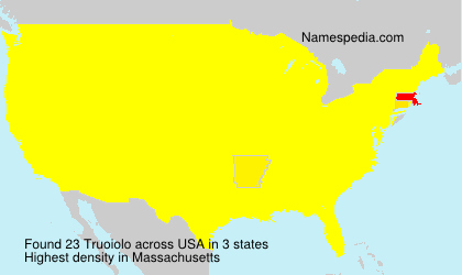 Surname Truoiolo in USA Surname Truoiolo in USA