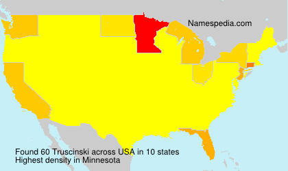 Surname Truscinski in USA Surname Truscinski in USA